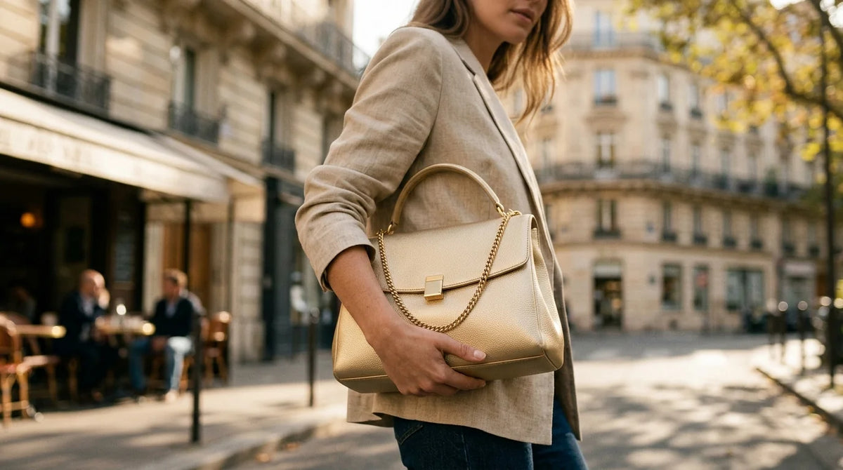Banner Sac à Main Femme Doré