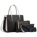 Assortiment féminin avec sac à main et portefeuille