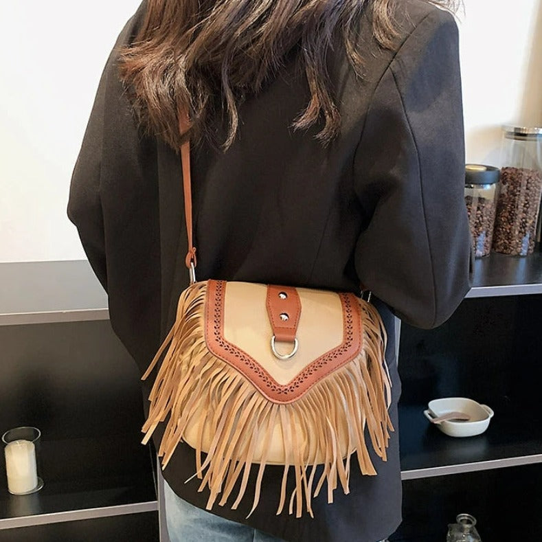 Besace avec détails à franges