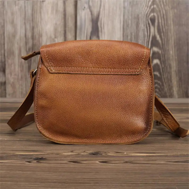 Besace vintage pour femme en cuir