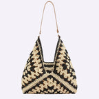 Cabas de type tote en paille