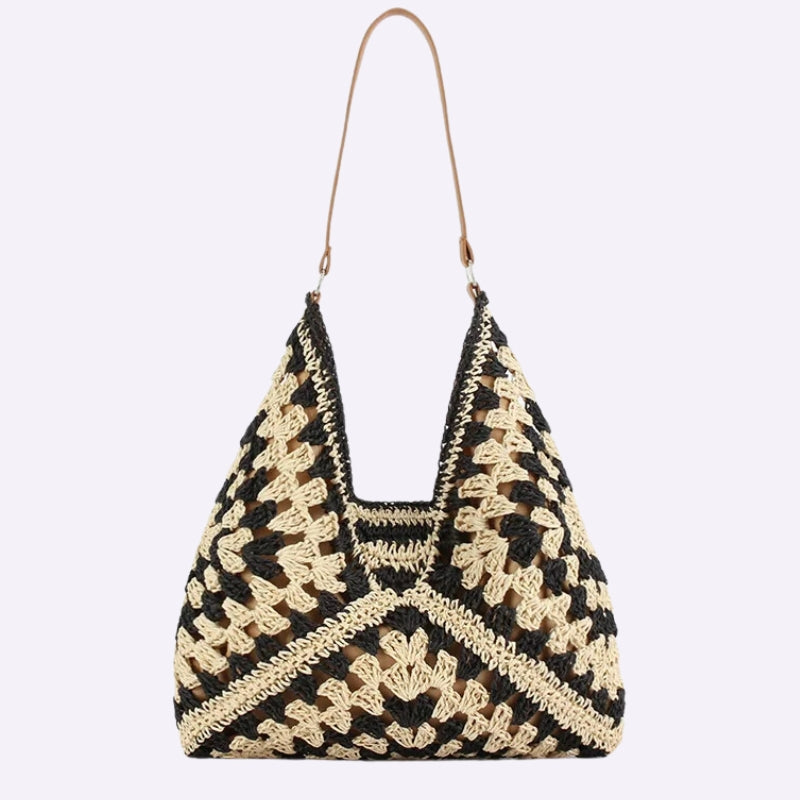 Cabas de type tote en paille