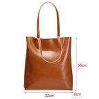 Cabas en cuir pour femme style tote bag