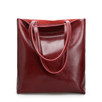 Cabas femme matière cuir type tote bag