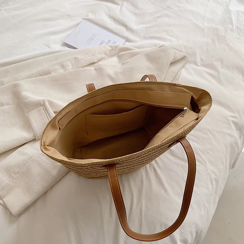 Cabas pour femme en forme de panier