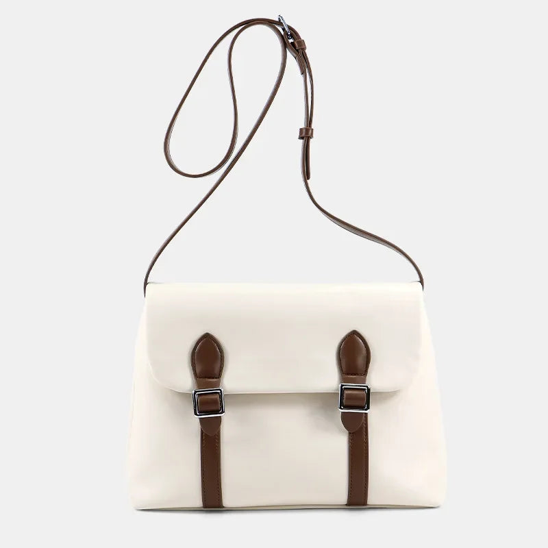 Cartable blanc rétro pour femme
