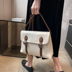 Cartable femme blanc de style vintage