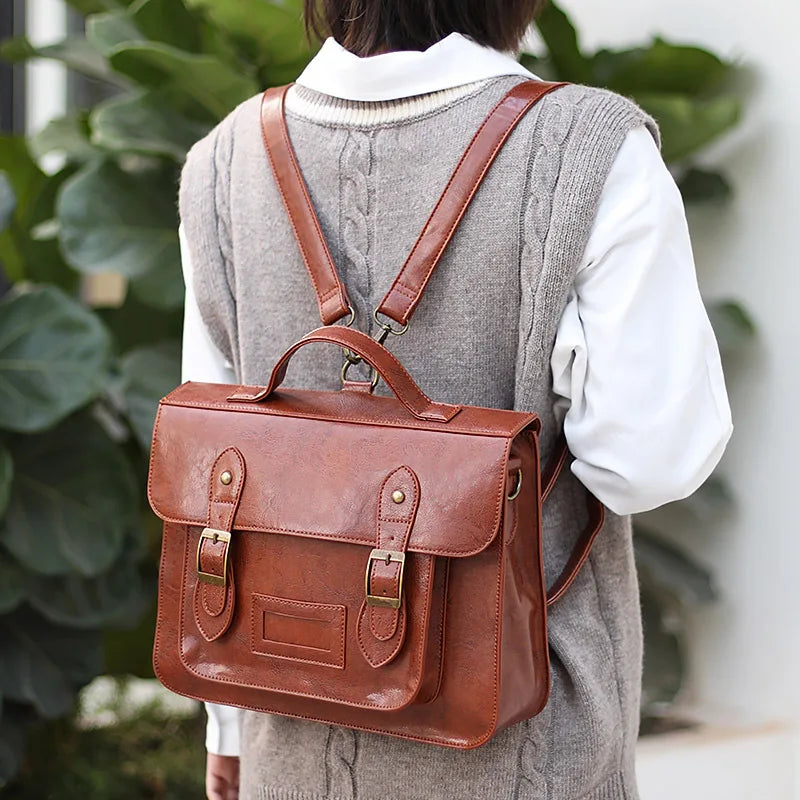 Cartable sac à dos vintage
