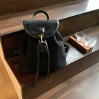 Chic sac à dos effet daim élégant