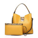 Borsa e pochette gialle