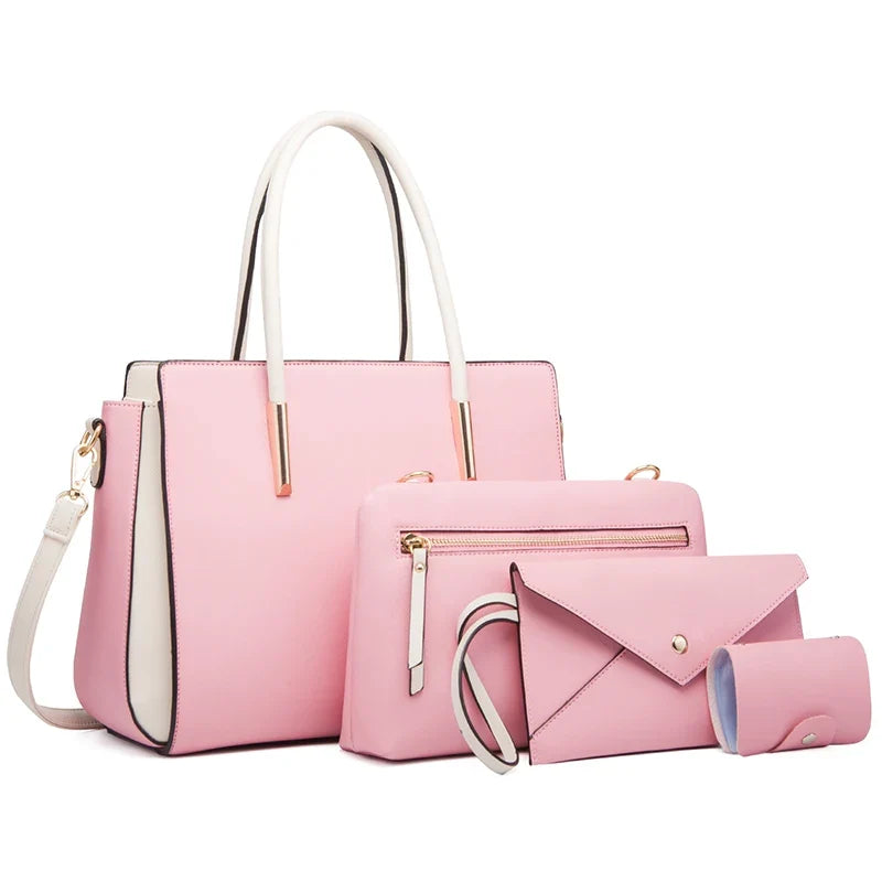 Duo féminin comprenant sac à main et portefeuille