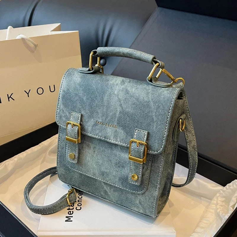 Élégant cartable bleu pour femme