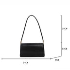 Élégant sac baguette résistant à effet croco