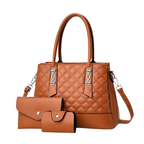 Ensemble assorti matelassé avec sac et portefeuille