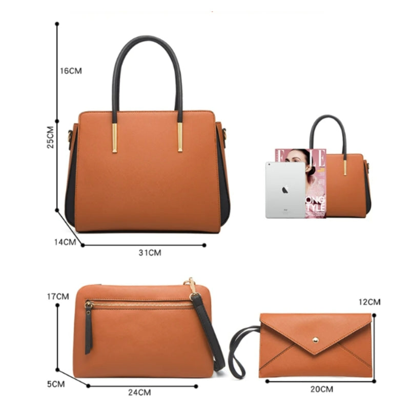 Ensemble femme avec sac à main et portefeuille