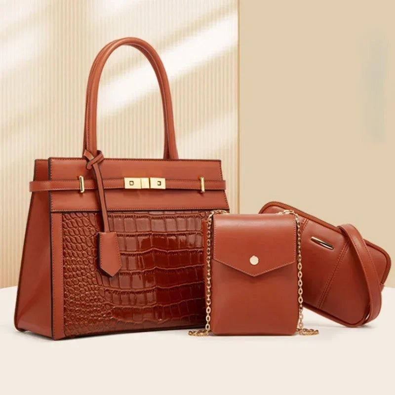 Ensemble femme avec sac et portefeuille