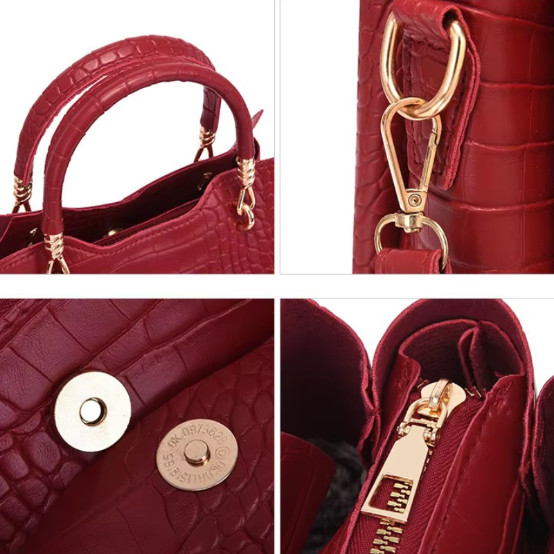 Ensemble sac à main accompagné de son portefeuille assorti