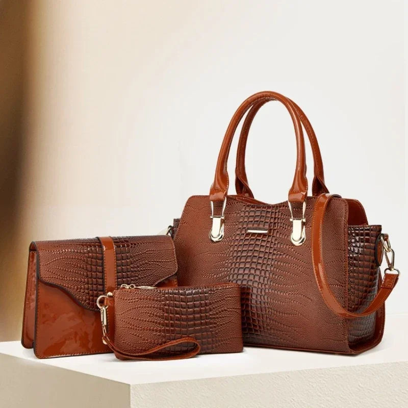 Ensemble sac à main et porte-monnaie assorti