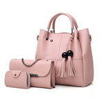 Ensemble trois pièces pour femme avec sac à main