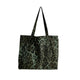 Borsa Da Donna Grande Verde Con Stampa Leopardata