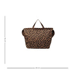 Grand sac en nylon à motif léopard