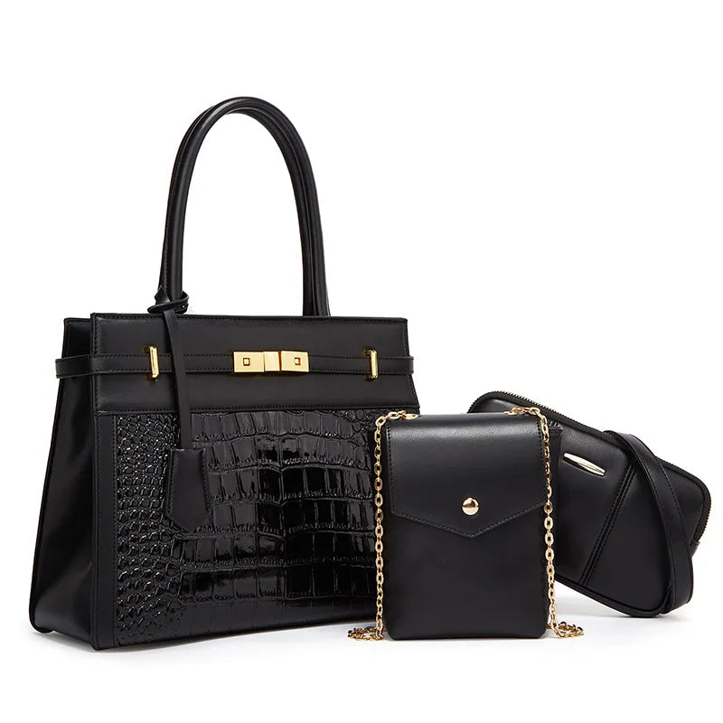 Lot coordonné pour femme sac et portefeuille