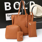 Lot de 4 sacs à main au look décontracté