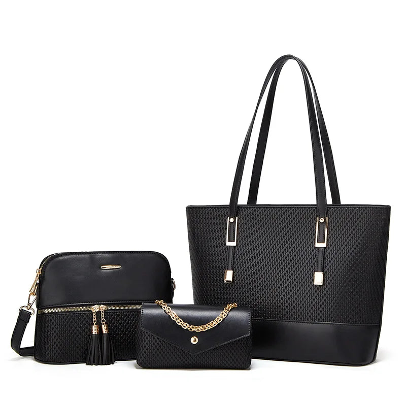 Lot trois pièces avec sac à main