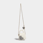 Mini sac à chaîne en forme de cœur