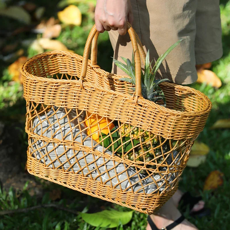 Panier à main durable en PE grand format