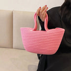 Panier à main tendance aux couleurs variées