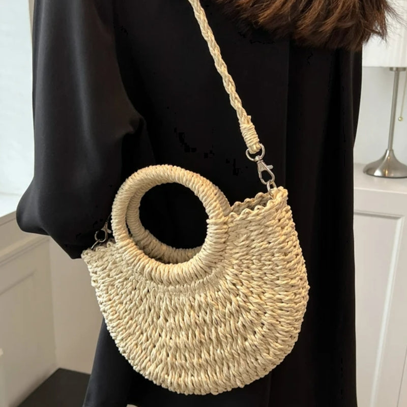 Panier en paille à porter
