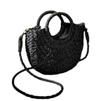 Panier en paille utilisable comme sac