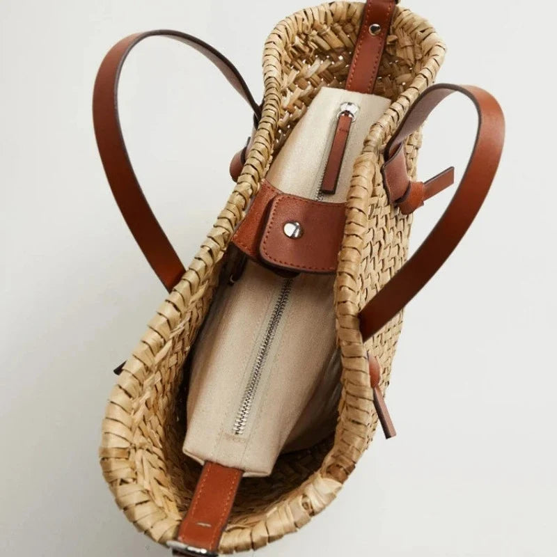 Panier pour femme destiné à la plage