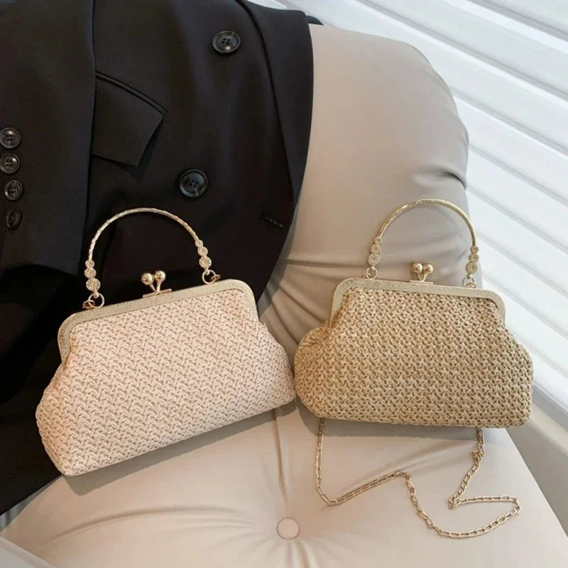 Petit format de sac en paille