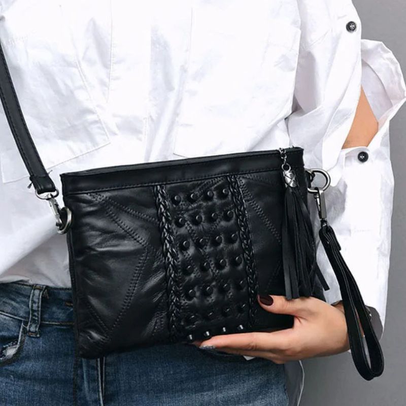 Petit sac à main avec franges tendance