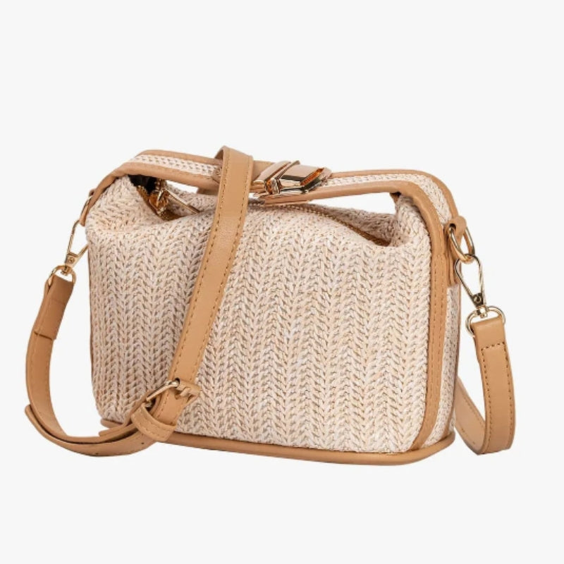 Petit sac à main conçu en paille