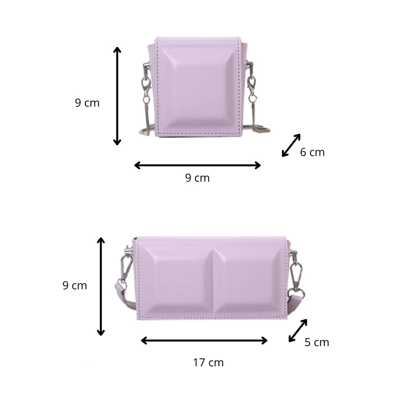 Petit sac à main de forme rectangulaire