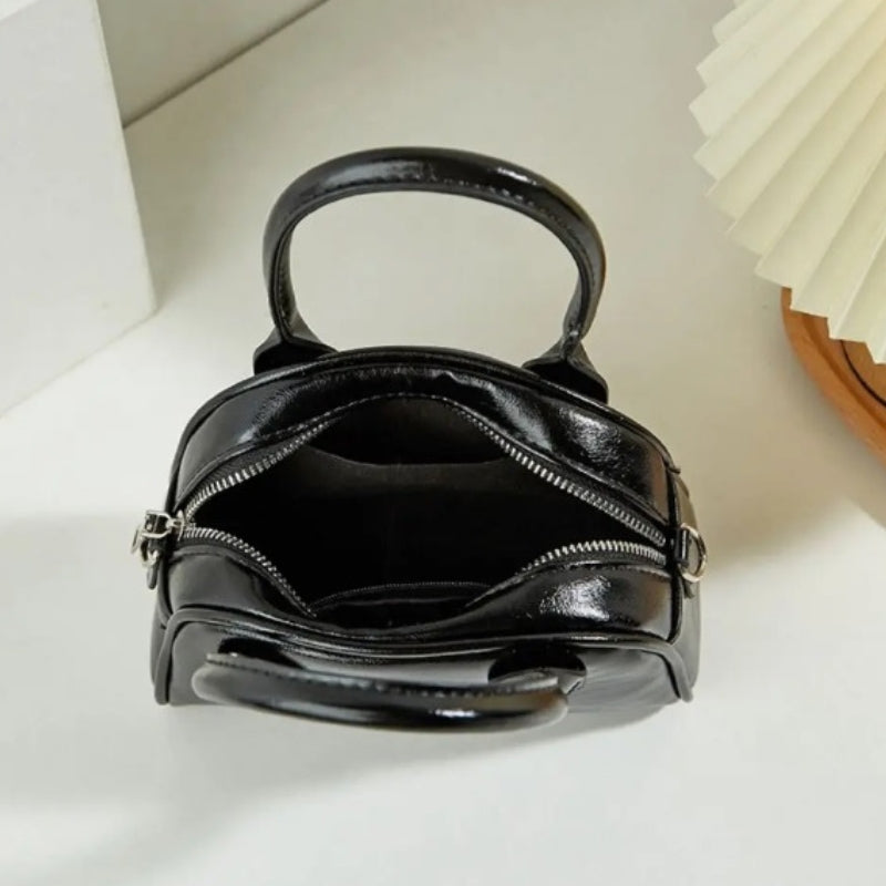 Petit sac à main femme forme bowling