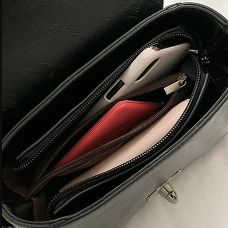 Petit sac à main femme forme cartable