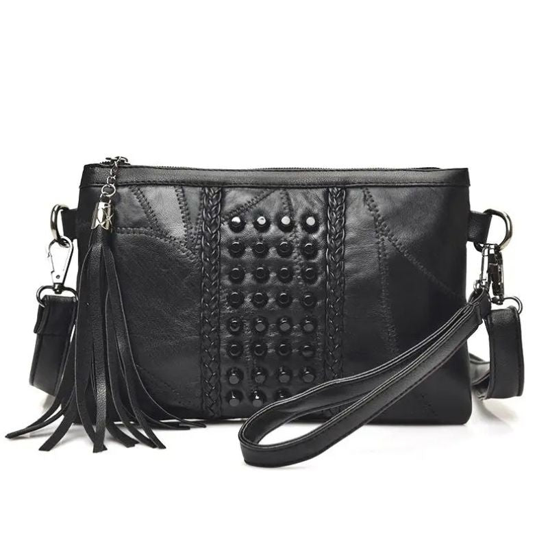Petit sac à main tendance à franges