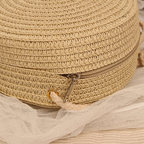 Petit sac arrondi en paille