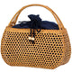 Sac Paille Et Bambou Élégant Petit Format