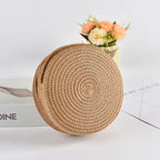 Petit sac paille de forme ronde