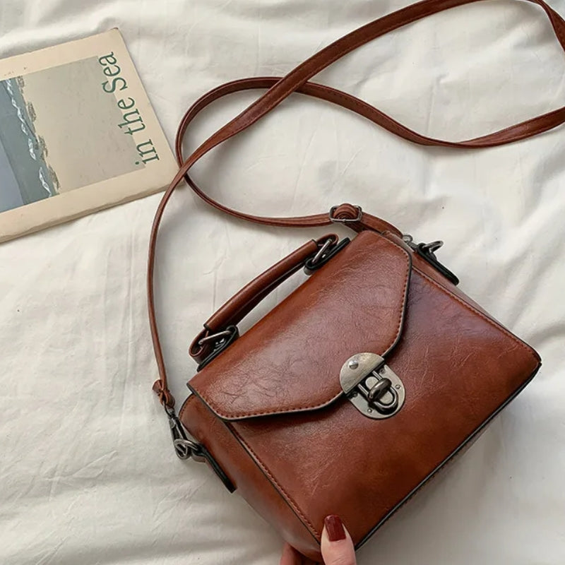 Petit sac pour femme à main esprit cartable