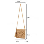 Pochette confectionnée en macramé