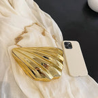 Pochette de soirée brillante au style sculptural