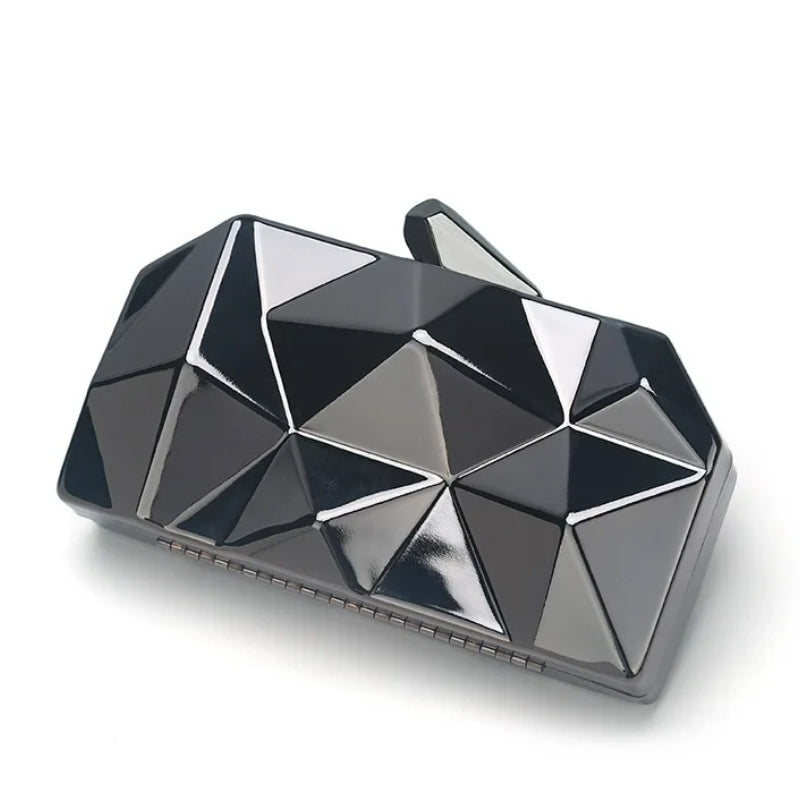 Pochette du soir à motif géométrique