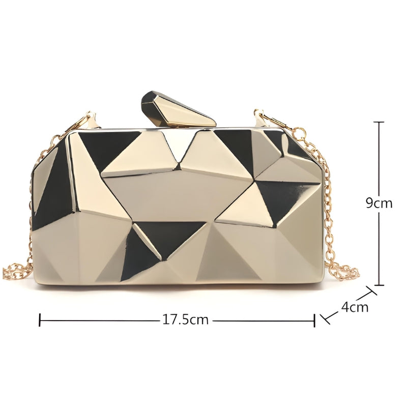 Pochette géométrique pour soirée
