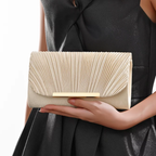 Pochette pour mariage en coloris doré